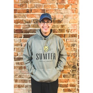 Gray Sumter Hoodie with Logo