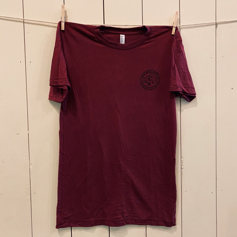 Gym tee maroon