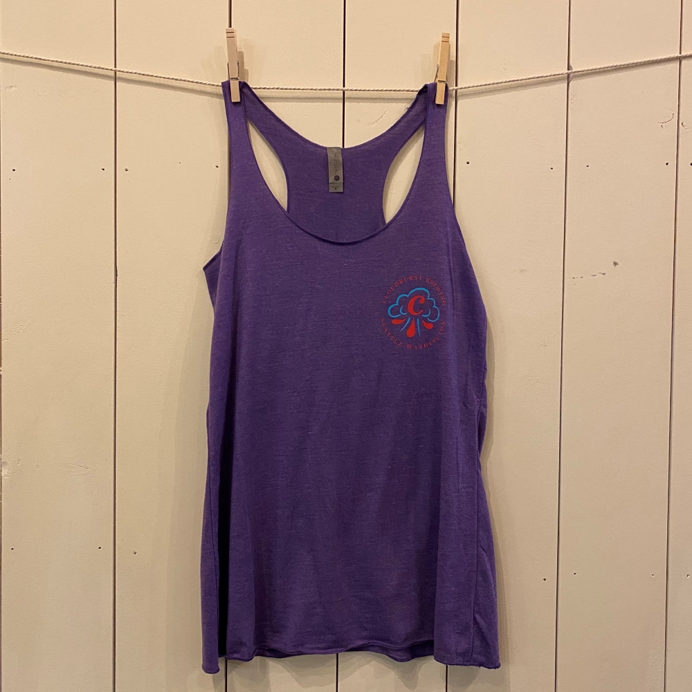 Purple Racerback Icon Tank