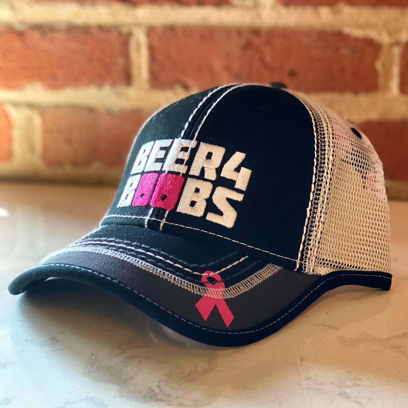 Trucker Hat Black and White