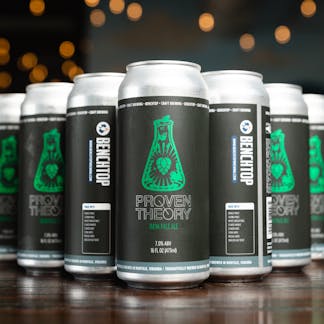 New Proven Theory logo cans