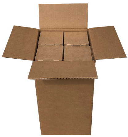 4 bottle beer shipping box