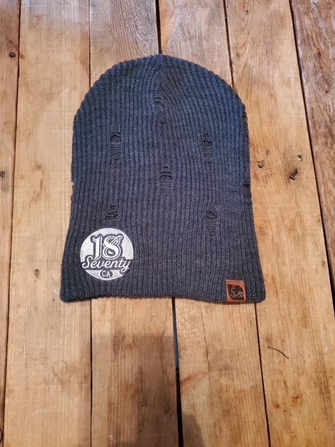 Distressed Beanie - Gray