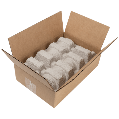 wine shipping boxes for 2 bottles molded pulp