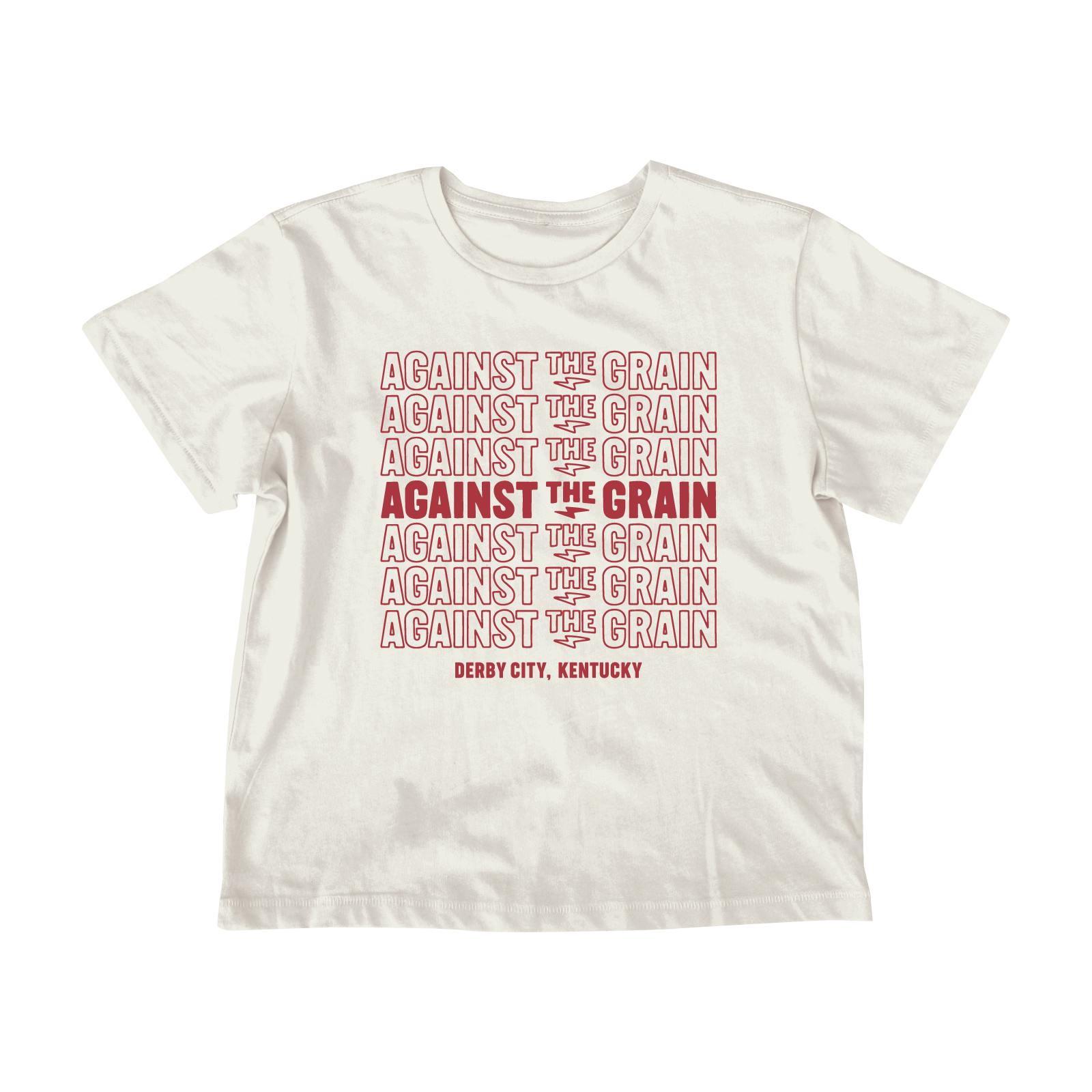 Stacked Logo High Waisted Crop Tee