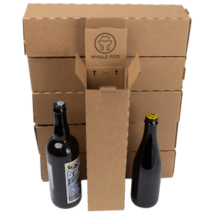 500ml bottle shipping boxes 6 pack