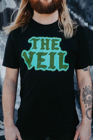 Black w/ Green The Veil Logo T-shirt