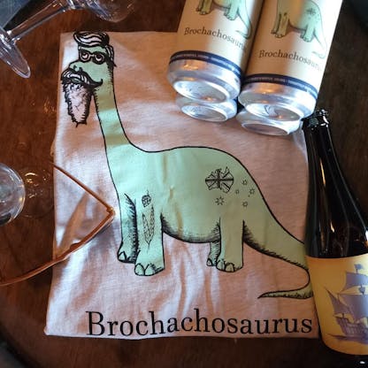 Brochachosaurus shirt with merch