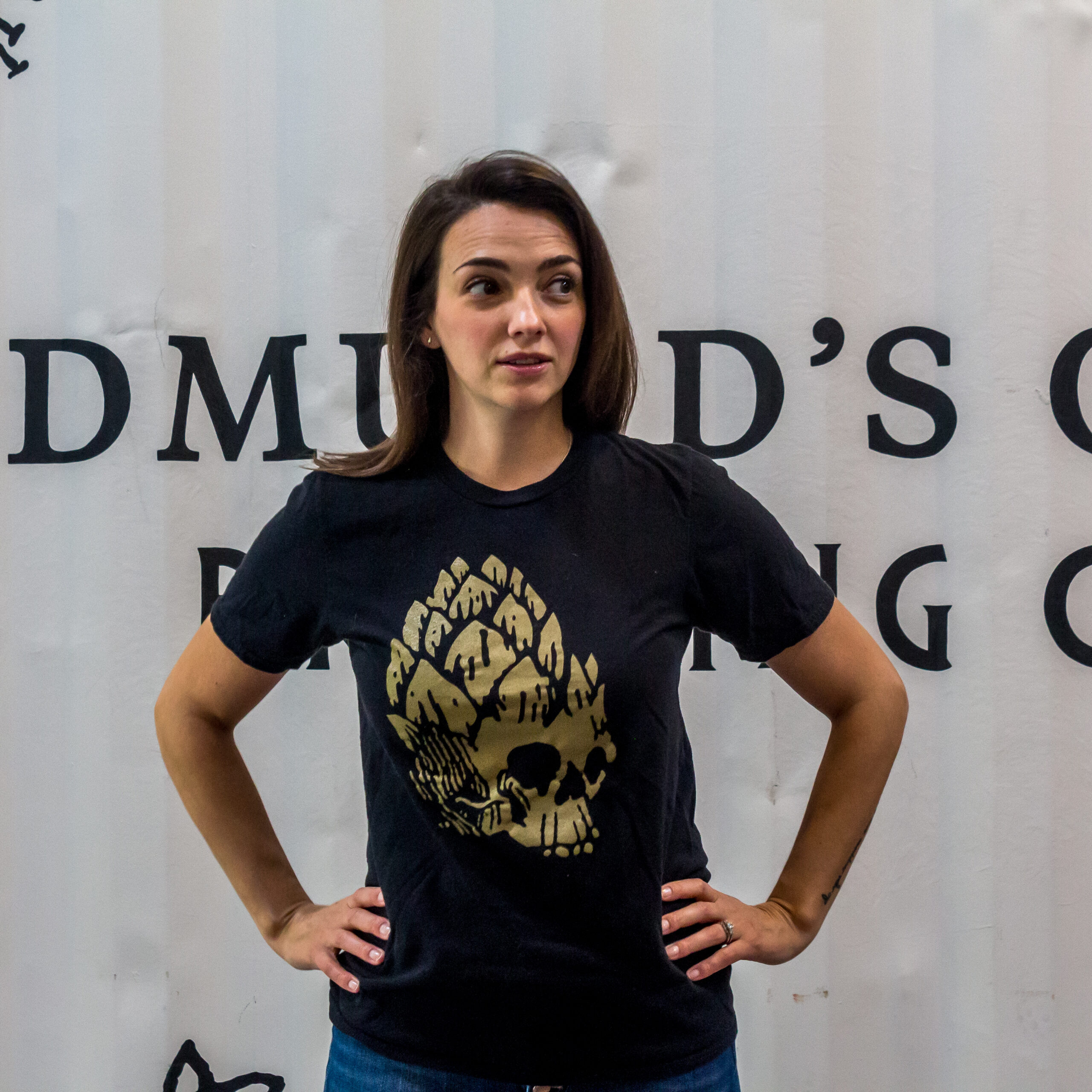 Gold Hopskull Short Sleeve T-Shirt