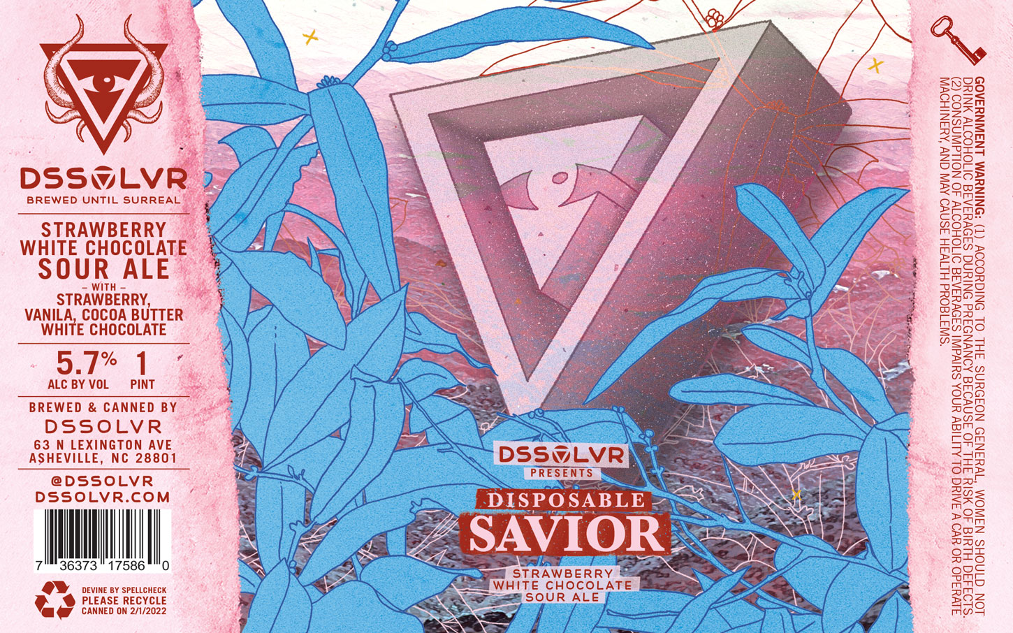 Disposable Savior - Strawberry Vanilla White Chocolate Sour