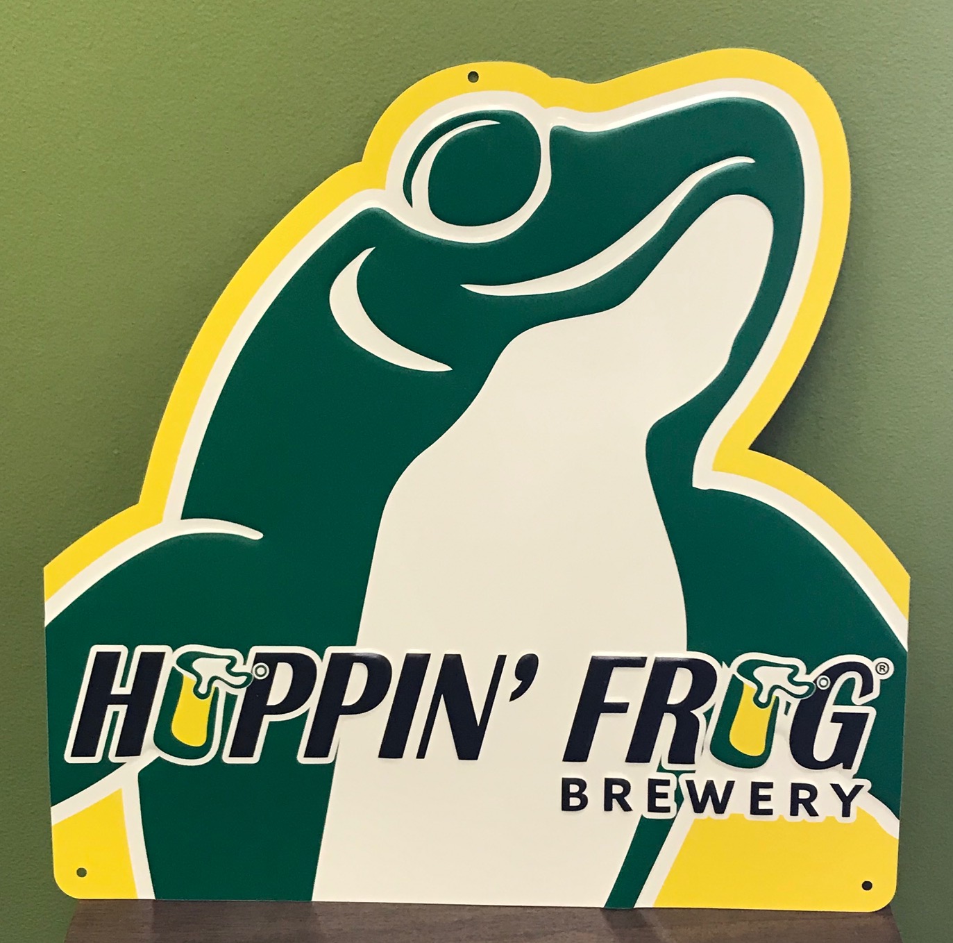 Hoppin' Frog Logo Tin Tacker
