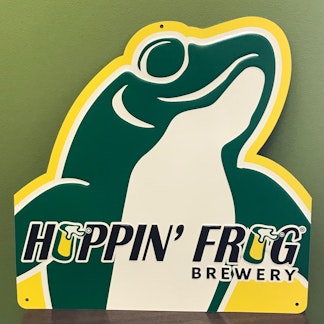 Hoppin' Frog Logo Tin Tacker