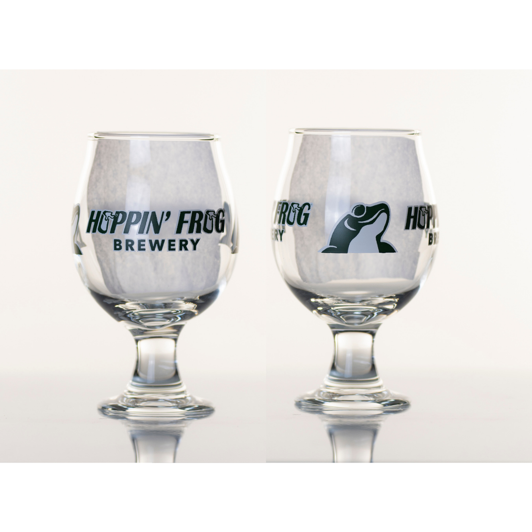 Hoppin' Frog Logo 10oz Snifter Glass