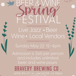 Beer and Wine Spring Festival flyer