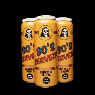 4-pack of cans, Bo's Cerveza