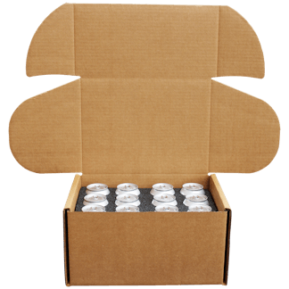 shipping boxes for cans of beer 12 pack 16oz hard cider