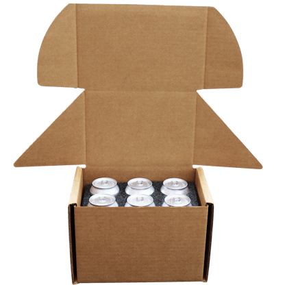 shipping boxes- for 6 cans beverage 16oz 12oz