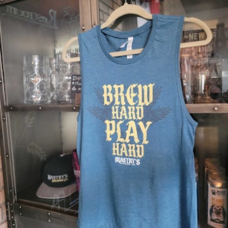 Ladies Teal Brew Hard Play Hard
