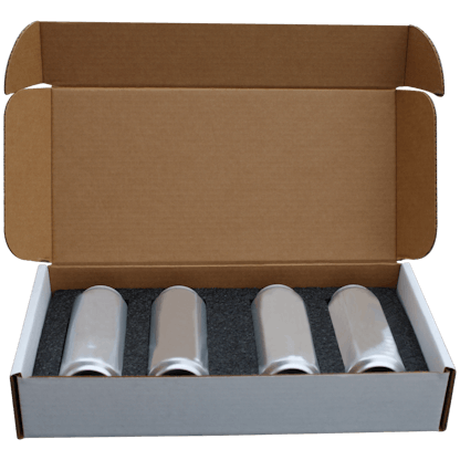beverage can shipping boxes 4 pack sleek cans