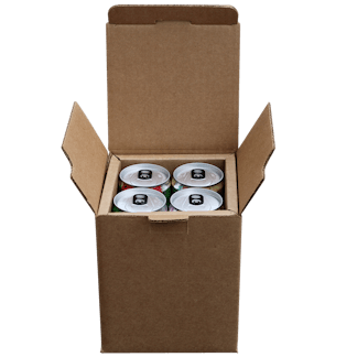 4 pack sleek can shipping boxes slim 12oz