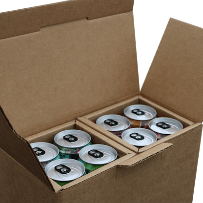 8 pack shipping boxes for sleek cans 12oz slim