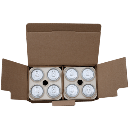 shipping boxes for 8 cans of beer seltzer cbd