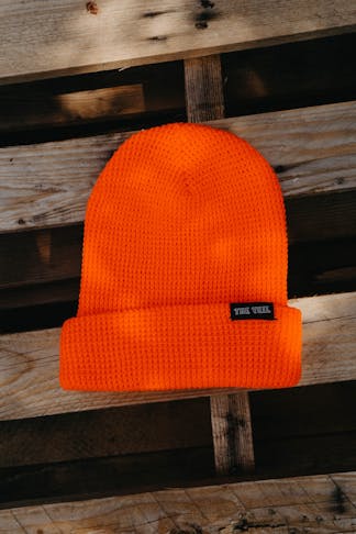 Blaze Orange Knit Beanie