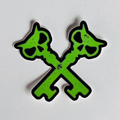 green crosskeys sticker