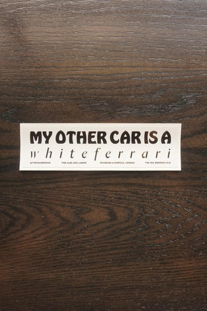 My Other Car Is A whiteferrari Sticker