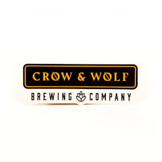 Crow & Wolf nameplate sticker