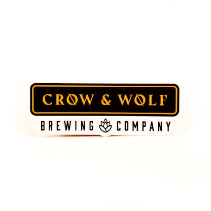 Crow & Wolf nameplate sticker