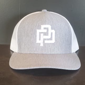 Gray trucker cap with PD logo