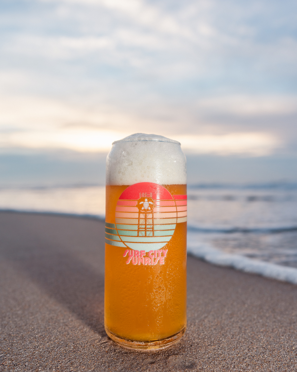 Surf City Sunrise "Can" Glass 16oz