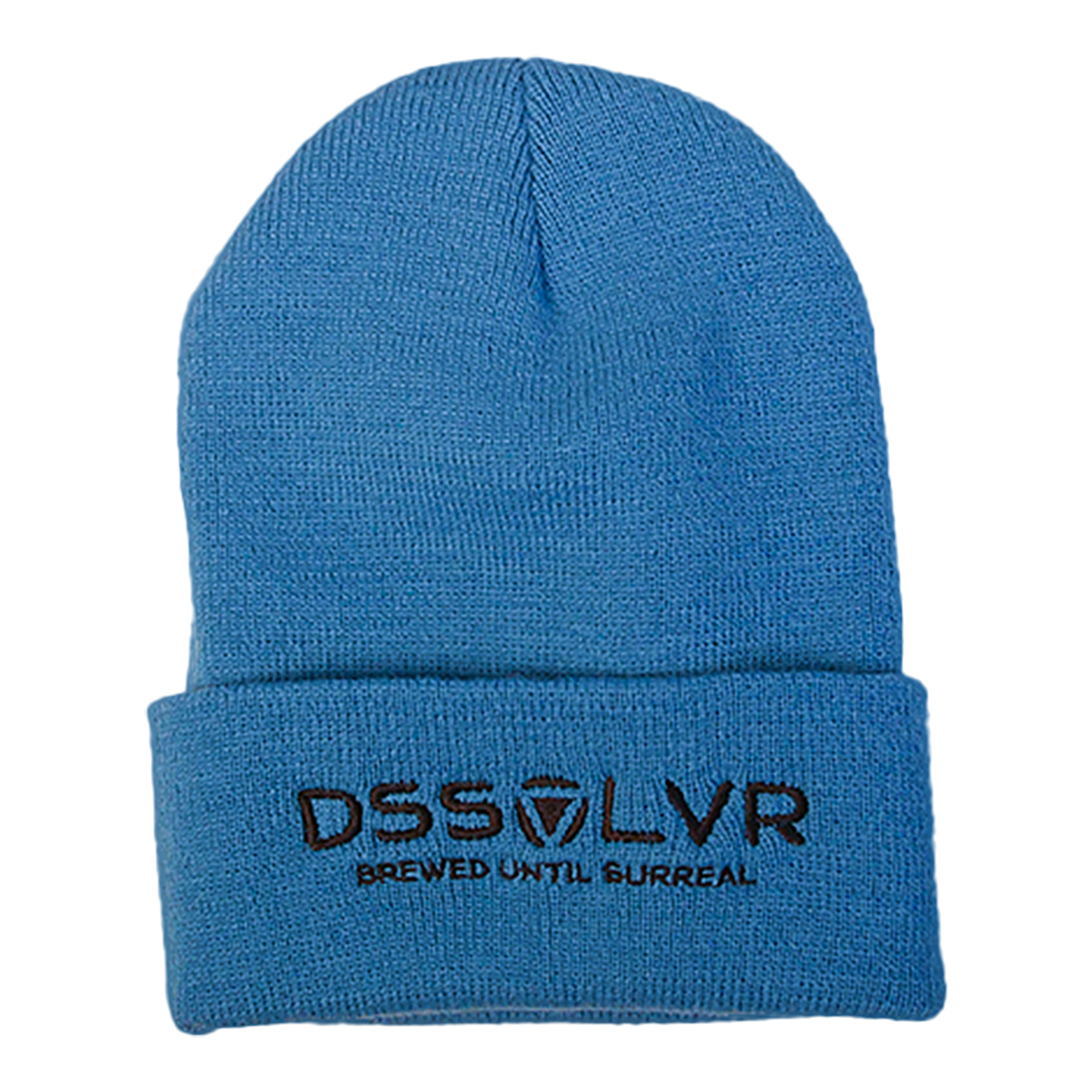 Blue Beanie DSSOLVR Online Shop   Beanie Embroidered Baby Blue Mockup 