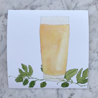 beer art print