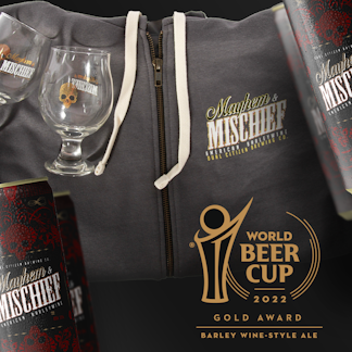 Mayhem & Mischief 4-Pack + Hoodie + 2 Glasses