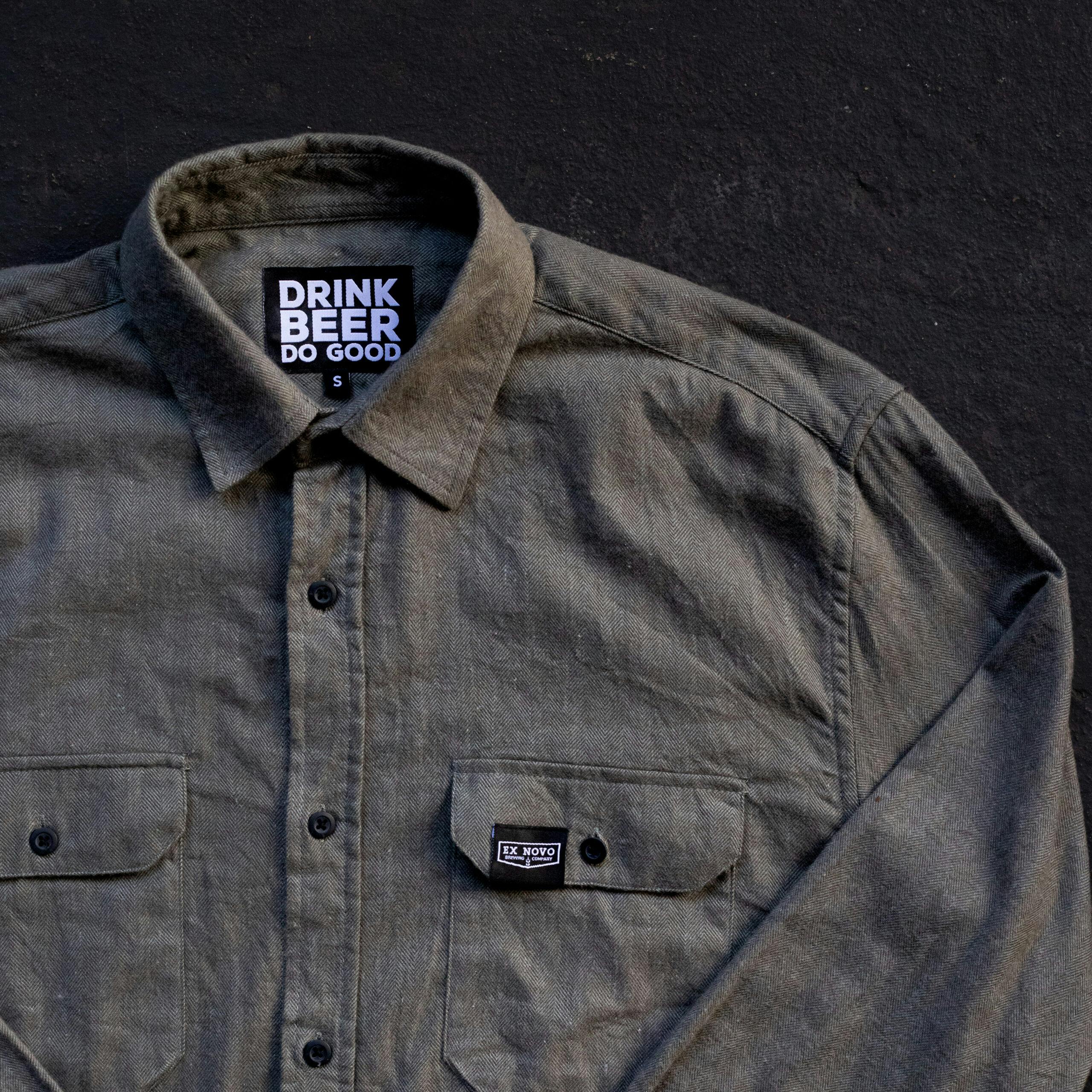 A Lost Cause Back On Olive Green Flannel Shirt