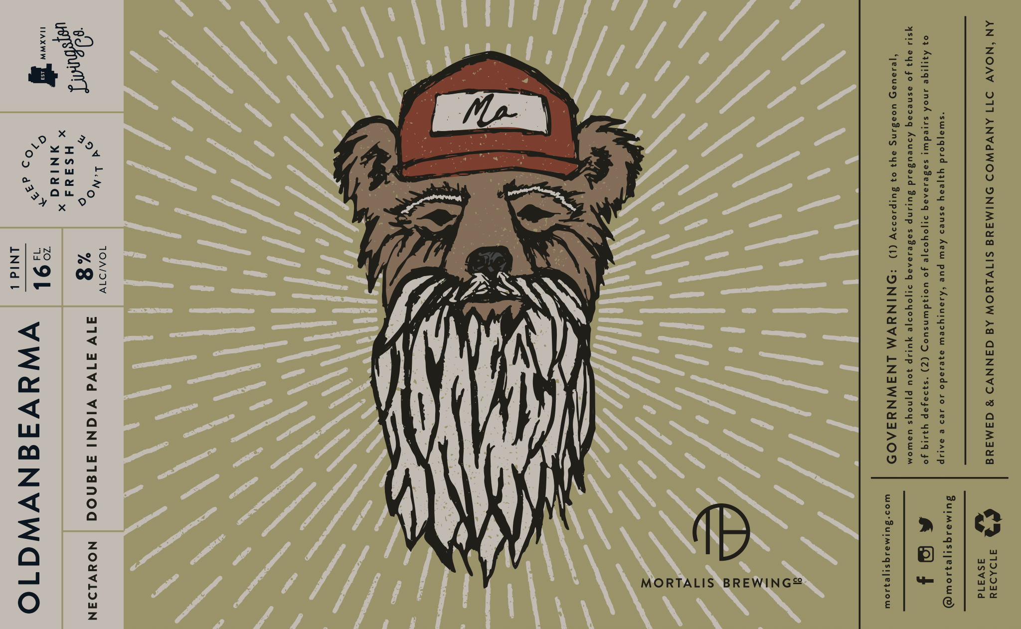 OldManBearMa | Nectaron Can Label