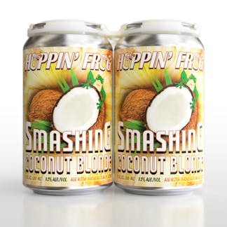 4-pack 12-ounce cans of Smashing Coconut Blonde Ale