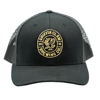 Black Embroidered Logo Hat