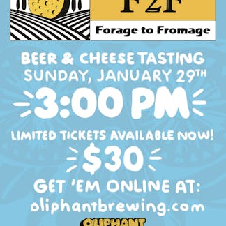 Poster for an Oliphant Brewing event