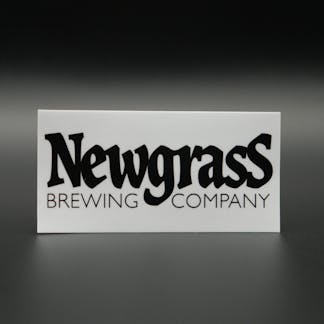 Newgrass Brewing logo sticker in black
