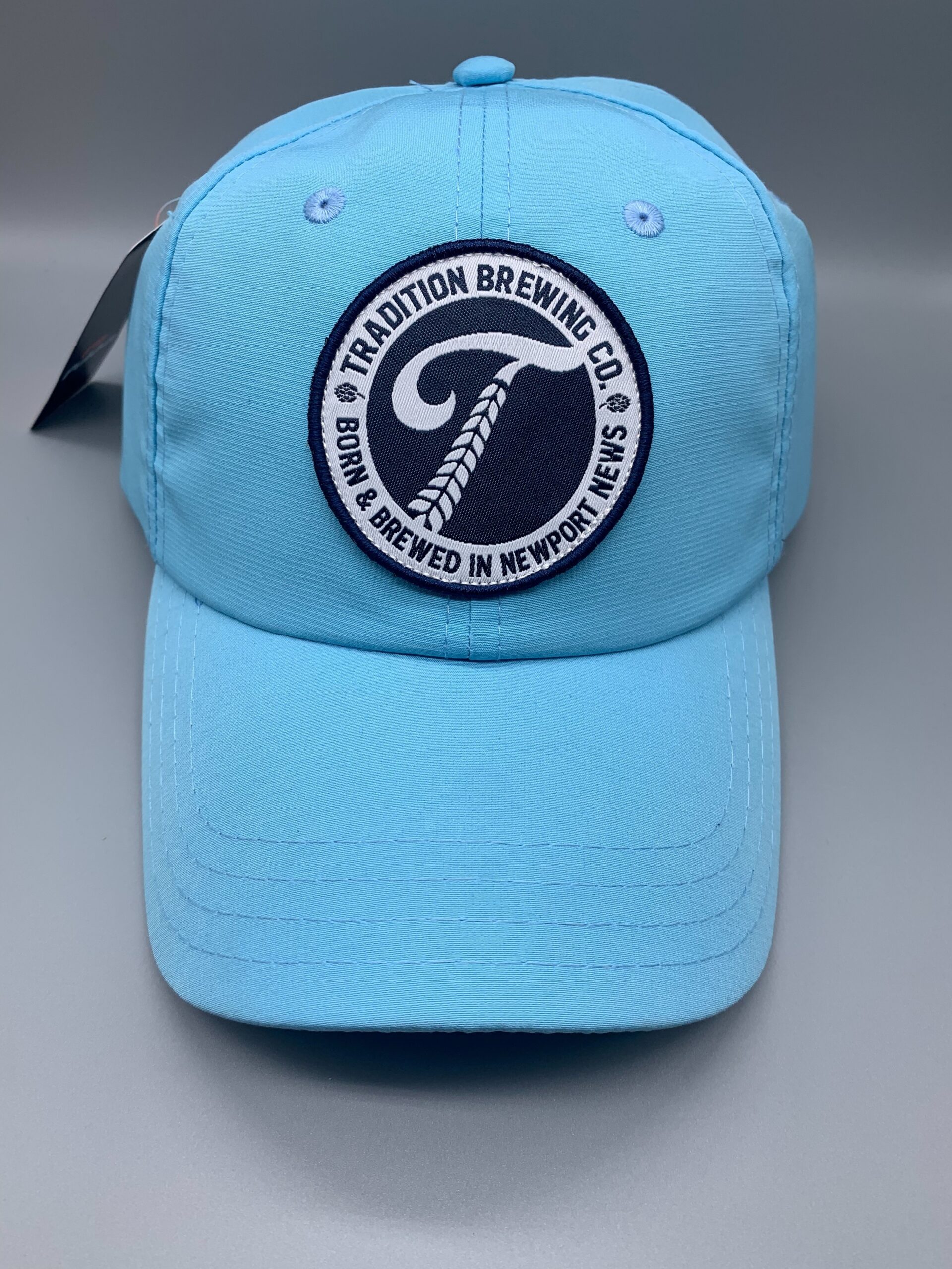 Light Blue Hat with circle logo 