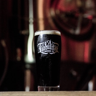 draft pour in the taproom