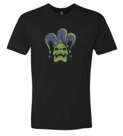 Jester Fest T shirt front design of jester