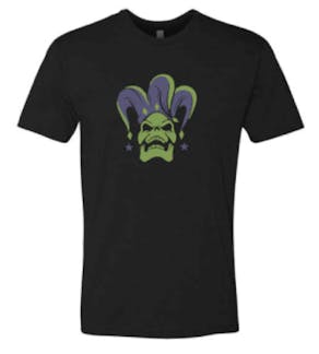 Jester Fest T shirt front design of jester