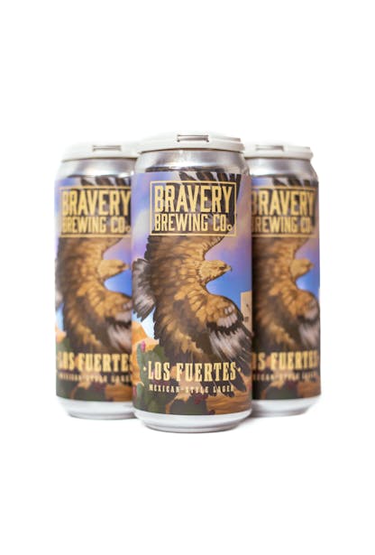 cans of Los Fuertes – Mexican-Style Lager, 4-pack