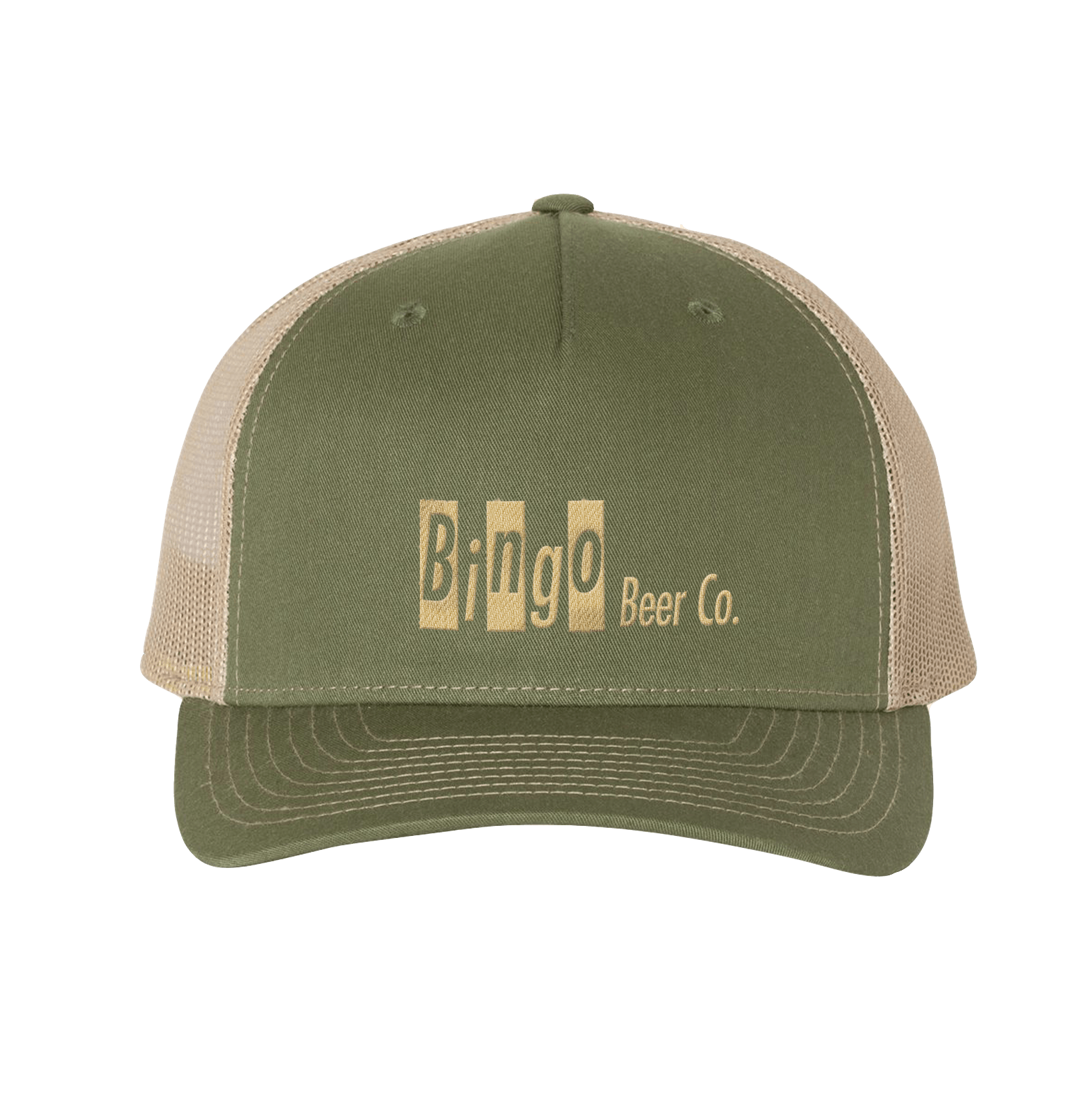 Trucker Hat - Green/Khaki | Bingo Brewing Online Shop