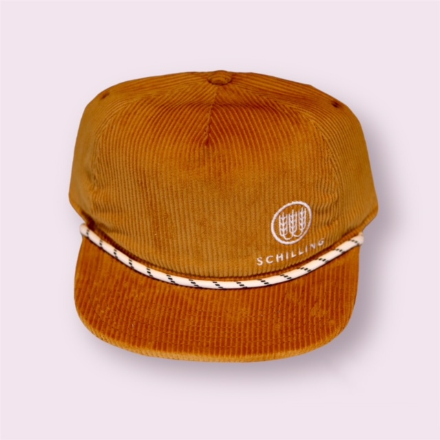 Brown Corduroy Rope Hat