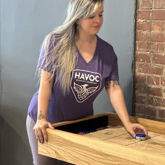 Women's Purple V-Neck Shirt